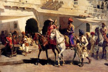 埃德溫 羅德 威尅斯 Leaving for the Hunt at Gwalior 埃德溫 羅德 威尅斯 Leaving for the Hunt at Gwalior